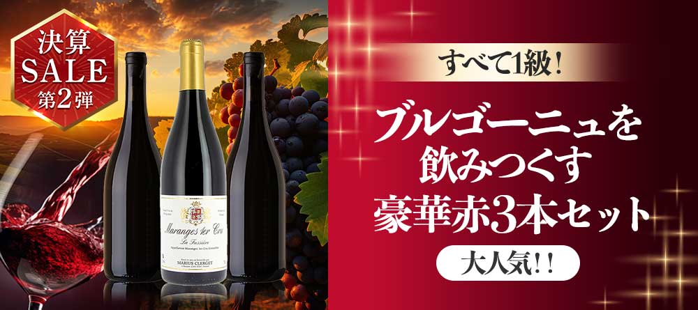 すべて1級！ブルゴーニュを飲みつくす豪華赤3本セット