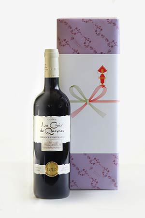 ワイン1本入り高級化粧箱熨斗掛け