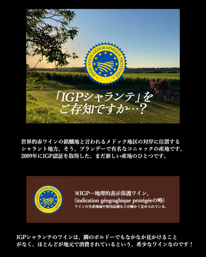 希少なシャランテのワイン