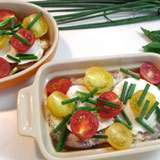 カットした材料を重ねます