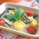 オーブンで20分焼きます