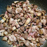 材料を焼きます