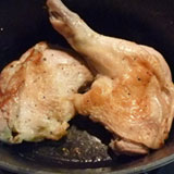 若鶏もも肉を焼きます