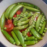 残りの野菜も煮ます