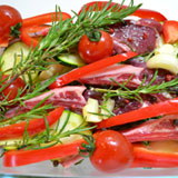 ローズマリーなどで香りづけします