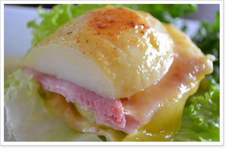 スモークサーモンのスクランブルエッグ