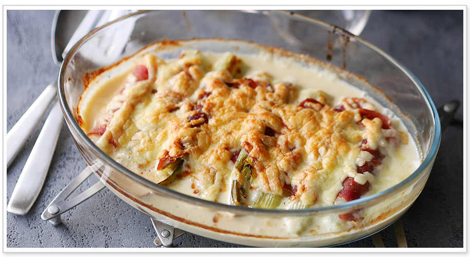 第8回目「長ネギのブルーチーズグラタン」