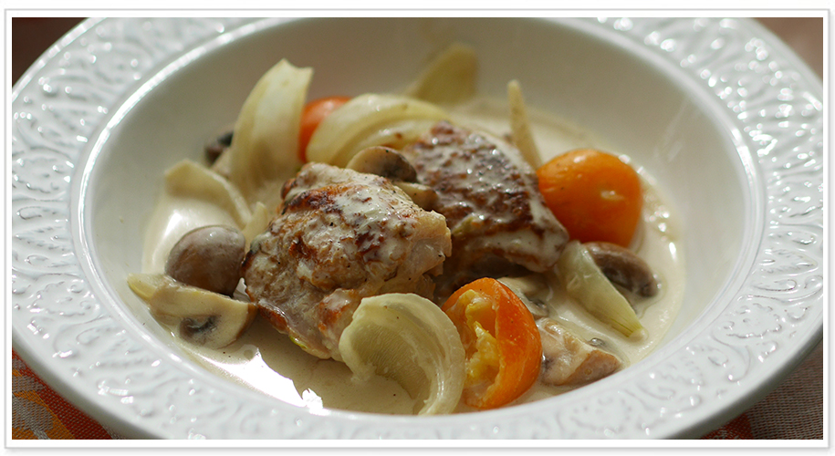 第10回目「鶏肉と金柑のフリカッセ」