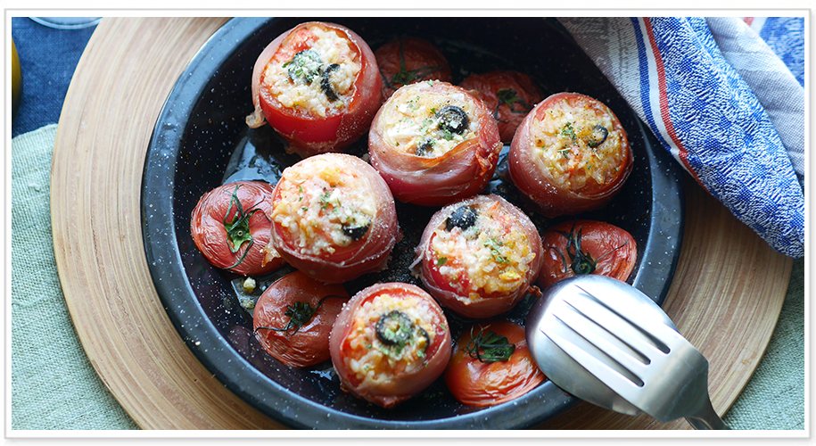 第14回目「オリーブとライスサラダのトマトファルシ」