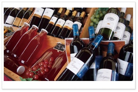 収穫とメルロジュース