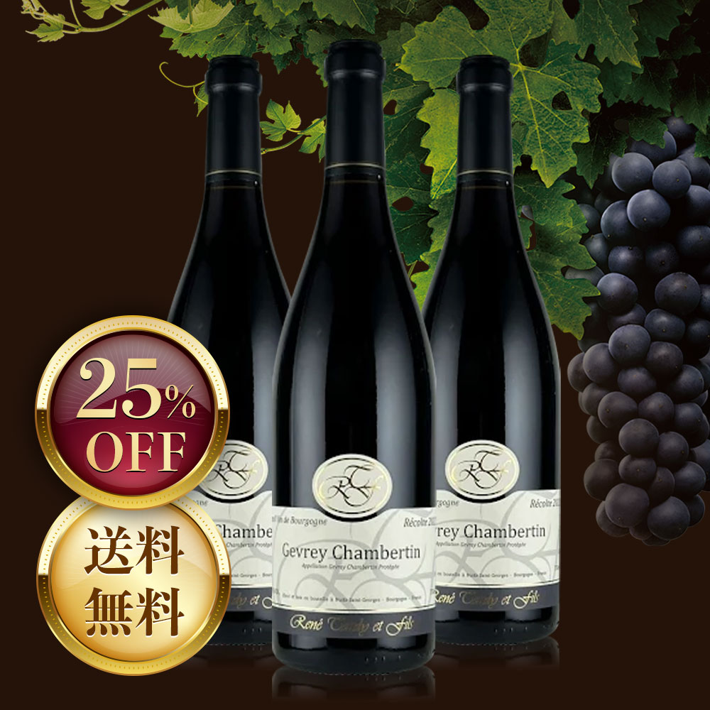 ルネ・タルディ ジュヴレ・シャンベルタン【2022】(750ml)(3本セット)
